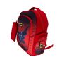 Gharibo Bags School Backpack With Pencil Case For Boys, Batman Pattern - Red