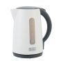 Black + Decker Electric Kettle, 2200 Watt, 1.7 Liter, White - JC70