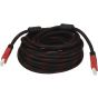 كابل HDMI الي HDMI، طوله 10 متر - اسود واحمر
