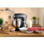Severin Stand Mixer, 5.5 Liters, 1000 Watts, Black and Silver - KM 3898