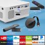 Qak LED Projector, 1920x1080 Resolution, White - AK-83
