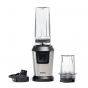 Tank Super Personal Blender with Bottle and Grinder, 600ml, 800 Watt, Silver and Black - OK 1079