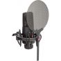 sE Electronics Wired Studio Vocal Recording Package with Reflection Filter, Grey - X1-S