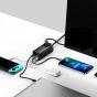 مشترك كهرباء باسيوس، 4 منفذ USB، منفذ تيار متررد، بقوة 65 وات، بطول 1.5 متر، اسود - PSZM000901