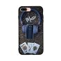 Phone Headphones Playing Cards Music Printed Back Cover for Apple iPhone 8 Plus