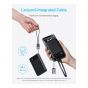 Anker Powercore Power Bank, 10000 mAh, 3 Ports, Black - A1257P11