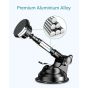 Magnetic Phone Car Mount with 6 Powerful Rare-Earth Magnets, Durable Aluminium Alloy Structure, Super Sticky Suction Cup, Cell Phone Holder for Car Dashboard Windshield for All Phone