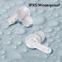 QCY T13 True Wireless Earbuds Bluetooth 5.1 Headphones Touch Control with Wireless Charging Case Waterproof Stereo Earphones in-Ear Built-in Mic Headset 40H Playtime (Bright White)