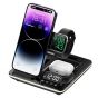 Majentik 5 in 1 Wireless Charger, 15 Watt, Black - MW-16