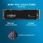 Crucial P3 1TB M.2 PCIe Gen3 NVMe Internal SSD - Up to 3500MB/s Sequential Read & 3000 MB/s Sequential Write - CT1000P3SSD8