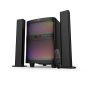 F&D Bluetooth Tower Speakers with Subwoofer, 3 Pieces, 2.1 Channel, 70W, Black - T200X