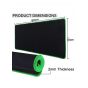 Gaming Keyboard and Mouse Pad, 60×30 cm - Black and Green