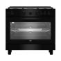 Beko Gas Cooker, 5 Burners, Black- BGGR 11125 GB