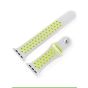 Silicone Sport Band for Nike Apple Watch, 38mm- Yellow and Gray