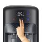 Koldair AF Hot and Cold Water Dispenser with Refrigerator and Digital Display, 2 Taps - Black