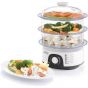 Black + Decker Food Steamer,10 Liter, 775 Watt, White - HS6000