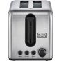 Black + Decker Toaster, 2 Slices, 1050 Watt, Black and Silver - ‎ET244-B5