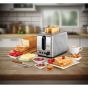 Black + Decker Toaster, 2 Slices, 1050 Watt, Black and Silver - ‎ET244-B5