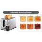Black + Decker Toaster, 2 Slices, 1050 Watt, Black and Silver - ‎ET244-B5