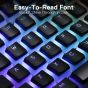 Redragon Pudding Keycaps for Mechanical Keyboard, 104 Keys - A130