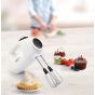 Moulinex Master Mix Hand Mixer, 425 Watt, White - HM400BEG