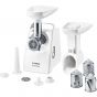 Bosch Compact Power Meat Grinder, 1500 Watt, White - MFW3540W