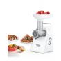 Bosch Compact Power Meat Grinder, 1500 Watt, White - MFW3540W