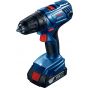 Bosch Professional Cordless Drill, Blue/Black, GSR 180-LI -