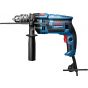 Bosch Professional Impact Drill, 750 Watt, Blue/Black, GSB 16 RE - with Free Gift