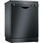 Bosch Free-Standing Dishwasher, 12 Place settings, Black - SMS25AB00G