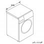 Bosch Front Load Automatic Washing Machine, 8 Kg, Silver - WAJ2018SEG