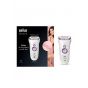 Braun Silk-épil 9 Wet and Dry Epilator, White and Purple - 9/700