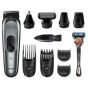 Braun All-in-one Trimmer 10-in-1 with Gillette Fusion5 ProGlide Razor, Silver - MGK7220