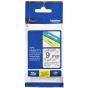 Brother Laminated Labelling Tape Cassette, 9 mm, black/clear - TZE-121