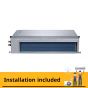 Fresh Concealed Central Air Conditioner, 3 HP, Cooling and Heating, Inverter Motor, Silver - 500009257-500009256