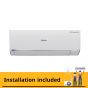 Haier  Split Air Conditioner, 2.25 HP, Cooling and Heating,  Inverter Motor, White- HSU-18KHRIBC