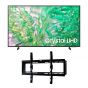 شاشة تلفزيون سامسونج سمارت 50 بوصة بدقة 4K UHD، وتقنية LED مع ريسيفر داخلي - 50DU8000 مع حامل حائط للشاشة تلفزيونات من اي تي اي