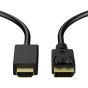 1.8m Display Port Display Port Male DP-HDMI Male Adapter Converter Cable for PC Laptop HD Projector