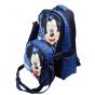 Gharibo Bags School Backpack With Lunch Bag and Pencil Case for Boys, Mickey Mouse Pattern - Blue