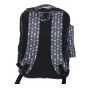 Gharibo Bags School Backpack With Pencil Case For Kids, Arrows Pattern - Black and Grey