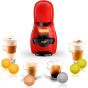 Delonghi Dolce Gusto Piccolo XS Coffee Maker, 0.8 Liter, 1600W, Red - EDG210.R