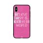 جراب ظهر بطبعة عبارة Good In The World لابل ايفون XR