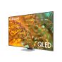 شاشة تلفزيون سامسونج 55 بوصة سمارت QLED، دقة 4K UHD، بريسيفر داخلي - 55Q80DA مع حامل حائط للتلفزيونات من اي تي اي مقاس (26:55) بوصة، اسود- TX40 (شامل خدمة التركيب)
