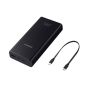 Samsung Power Bank, 20000 mAh, 2 Ports, Dark Gray- EB-P5300XJEGEU