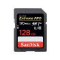 بطاقة ذاكرة SDXC سانديسك اكستريم برو، 128 جيجا، اسود - SDSDXXY-128G-GN4IN