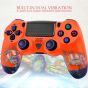 Roonboit Wireless Controller For PS4, Pro, Slim, PS3 - Sunset Orange