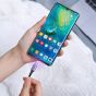 كابل يوجرين USB-C الى USB-C، قدرة 100 وات، 2 متر، رمادي واسود- US316