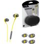 HyperX Earbuds Custom In Ear Headphones - Yellow for Portable Gaming with Mic for Nintendo Switch and Mobile Gaming