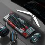 Magegee Wired Gaming Keyboard, Red Switch - Black and Grey