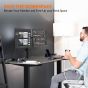 حامل بذراع مزدوج توكزر لشاشات مقاس 13 الى 27 بوصة، اسود - TZ-T22-BLK